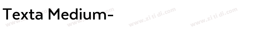 Texta Medium字体转换